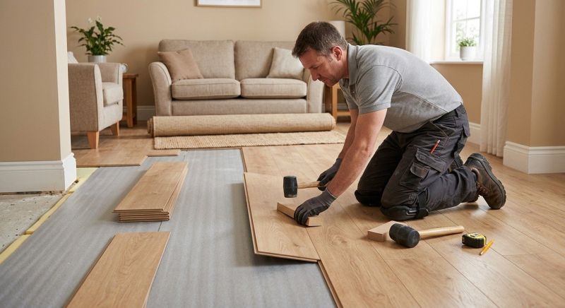 Laminate Floor Installation in Cuyahoga Falls, OH