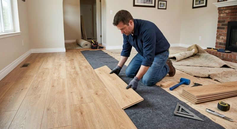 Laminate Floor Remodeling in Strongsville, OH