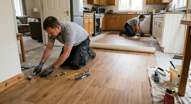 Linoleum Floor Installation in Strongsville, OH