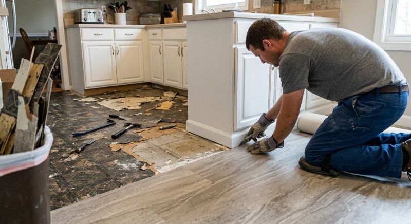 Linoleum Floor Installation in Rocky River, OH