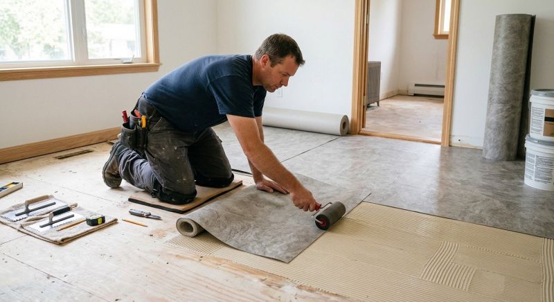 Sheet Vinyl Installation in Berea, OH