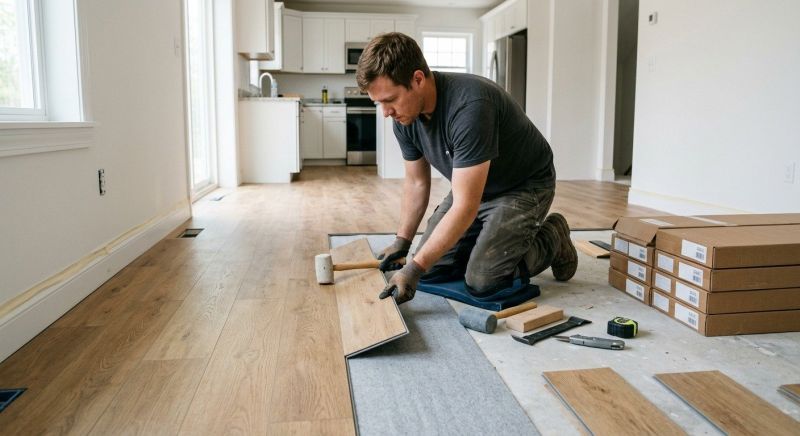 Vinyl Plank Floor Installation in Strongsville, OH