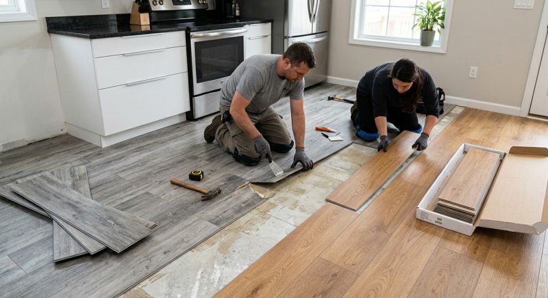 Vinyl Tile Replacement in Strongsville, OH